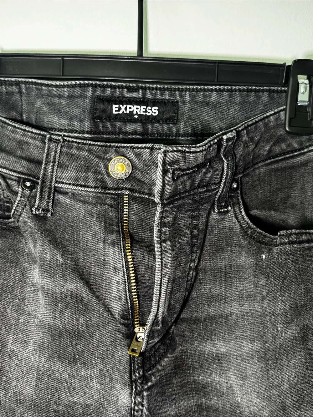 Express Men's Black Skinny Jeans